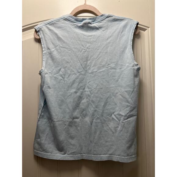 Nike Women’s Sleeveless V-Neck Running Outdoor Pullover Tank Top Size M Blue - Picture 3 of 3